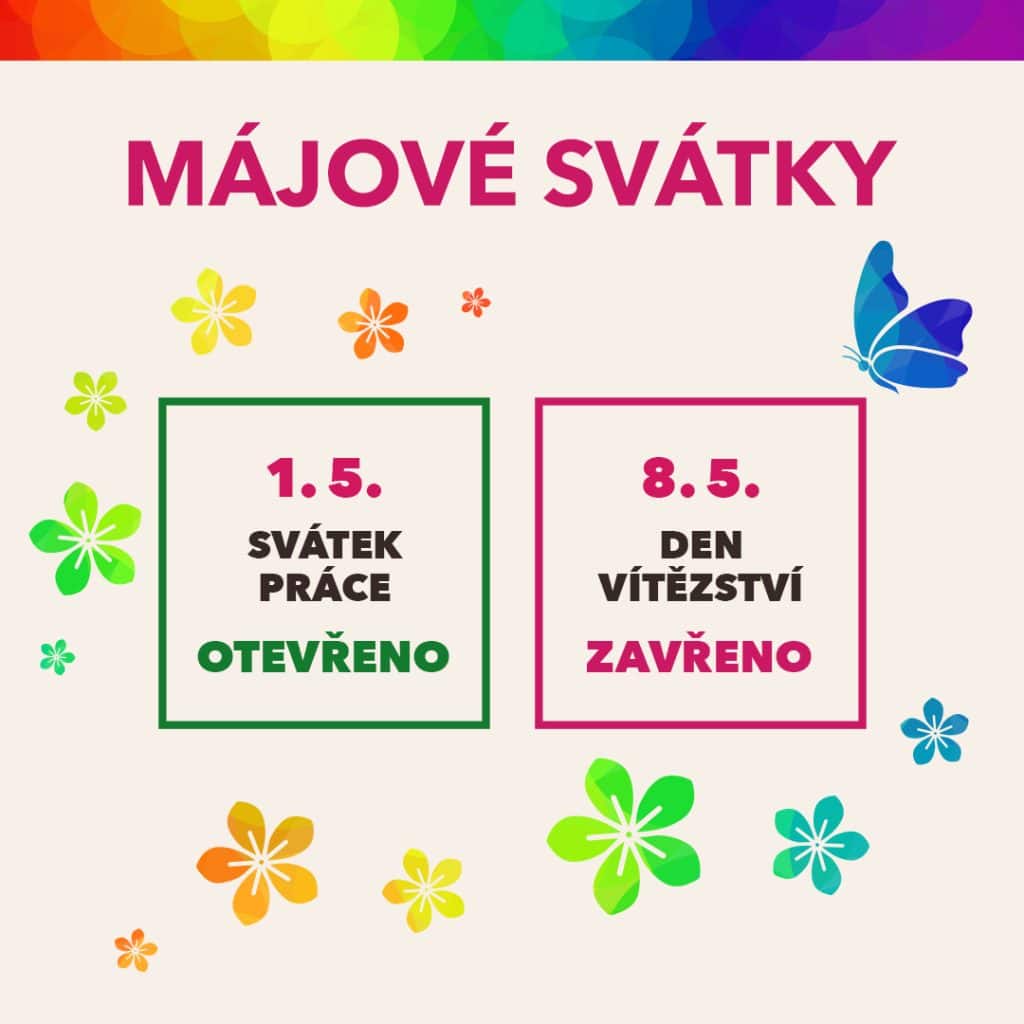 Otevírací doba květen 2023