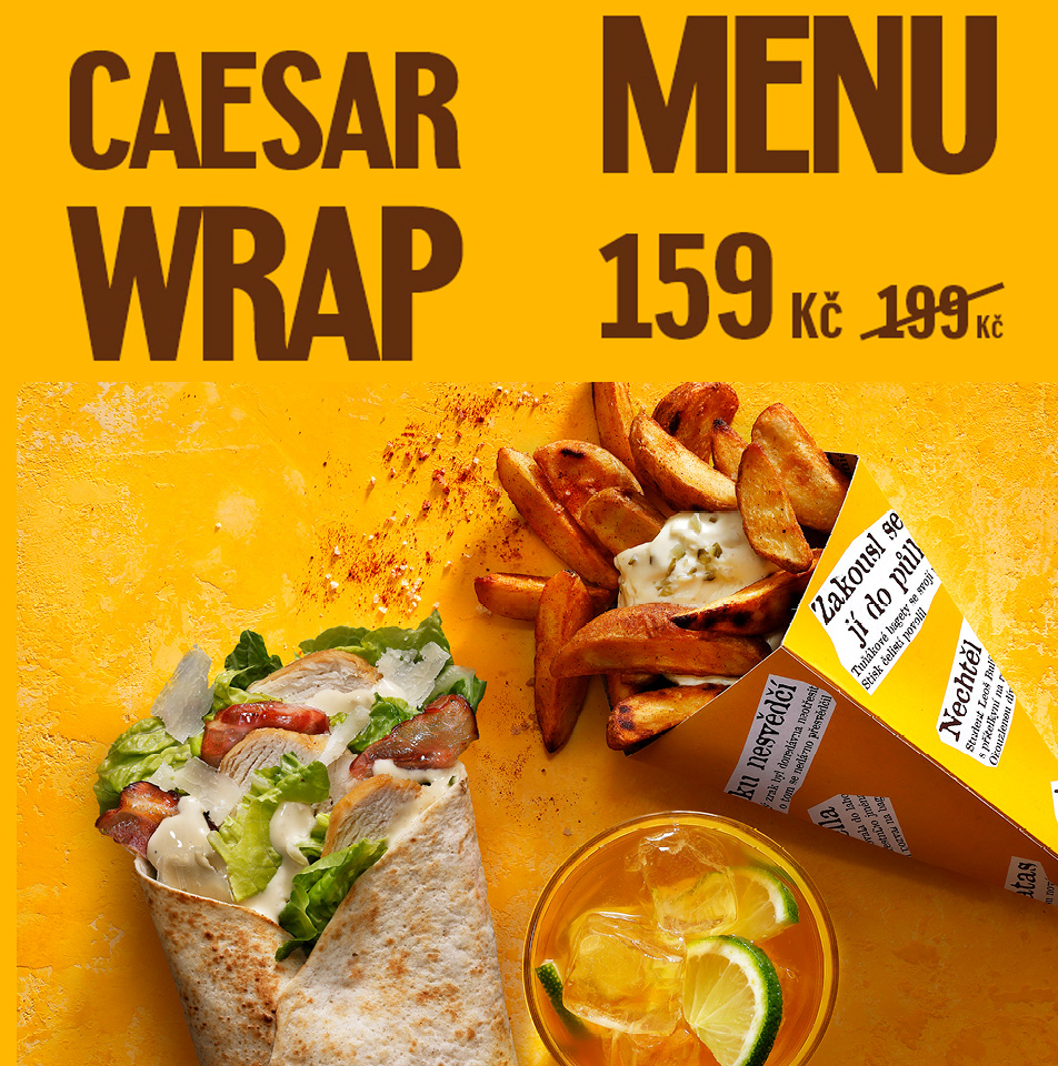 BB - casear wrap menu