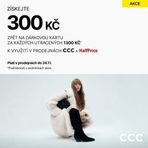 CCC - dárková karta cashback