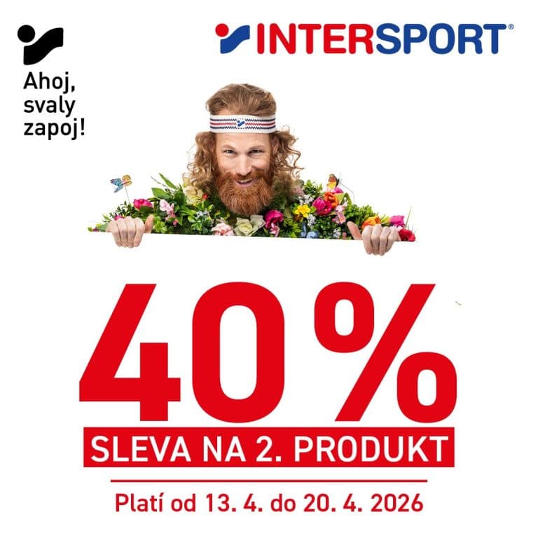 Reklamní leták Intersport s nabídkou 40% slevy