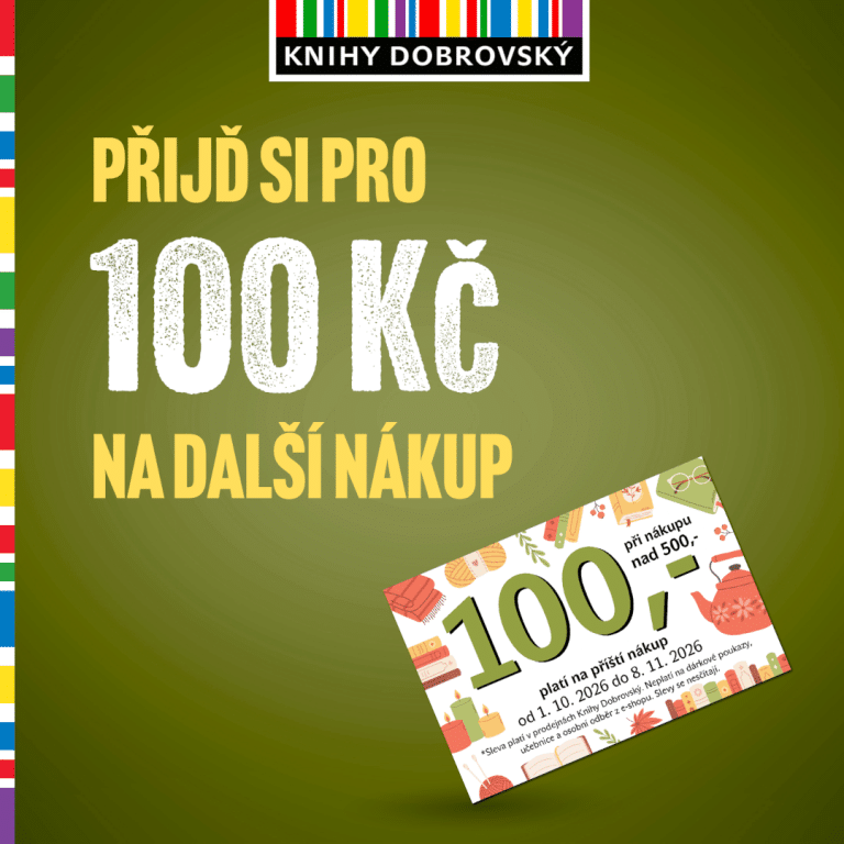 Na zeleném pozadí text s nabídkou 100 Kč slevy
